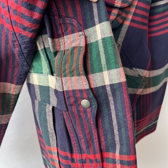 Polo Ralph Lauren Men vintage Plaid Chore / Hunting Jacket with Corduroy Collar - Picture 9 of 14